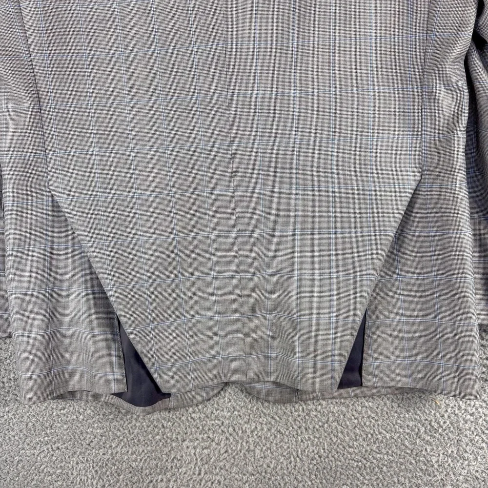 Jos A Bank Blazer Mens 41R Wool Tailored Fit Plaid‎ Check Suit Jacket Classic